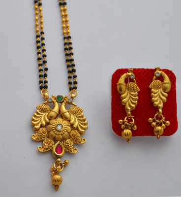 RADHEKRISHNA IMITATION Copper Gold-plated Gold Jewellery Set(Pack of 1)