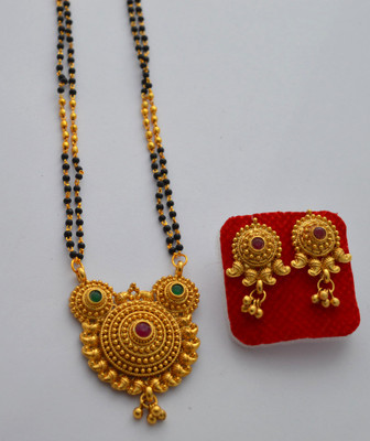 RADHEKRISHNA IMITATION Copper Gold-plated Gold Jewellery Set(Pack of 1)