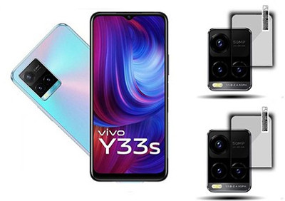 XAZE Back Camera Lens Glass Protector for VIVO Y33S(Pack of: 2)