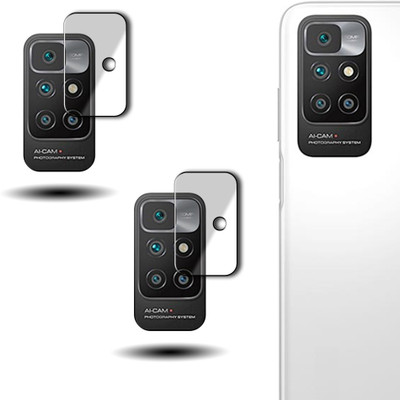 Mclues Back Camera Lens Glass Protector for - Xiaomi Redmi 10 Prime(Pack of: 2)