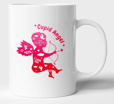 BLISSart best gifts valentine day gift For girls men husband wife Ceramic Coffee Mug(350 ml)