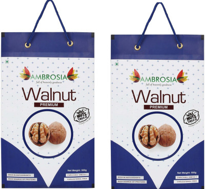 AMBROSIA Premium Walnut Inshell 500g - Chile Origin Walnuts(2 x 500 g)