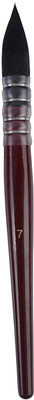 FRKB Pointed Synthetic Watercolor Quill Mop Brush Size 7(Brown)