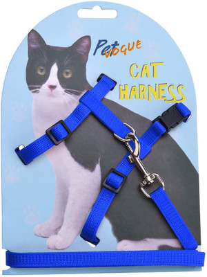 PetVogue Cat Harness & Leash(Medium, Blue)