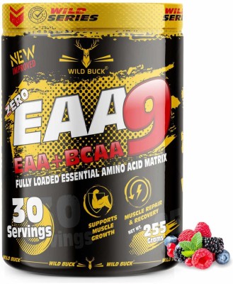 WILD BUCK EAA9 For Muscle Recovery & Reduce Muscle Soreness After Training EAA (Essential Amino Acids)(255 g, Mix Berries)