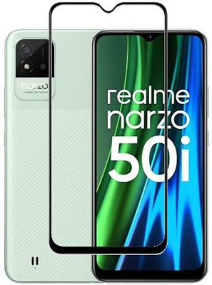 SMARTCASE Edge To Edge Tempered Glass for Realme Narzo 50i(Pack of 1)