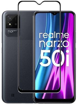 SMARTCASE Edge To Edge Tempered Glass for Realme Narzo 50i(Pack of 1)
