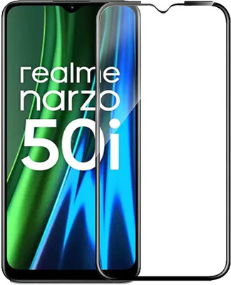 SMARTCASE Edge To Edge Tempered Glass for Realme Narzo 50i(Pack of 1)