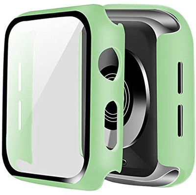 KAZUKI Front and Back Tempered Glass for Premium Watch Case Cover Compatible with Apple Watch Series 1 | Series 2 | Series 3 (38mm) | Shockproof Hard Case | Build-in Tempered Glass Screen Protector (Green)(Pack of 1) KAZUKI Front and Back Tempered Glass for Premium Watch Case Cover Compatible with Apple Watch Series 1 | Series 2 | Series 3 (38mm) | Shockproof Hard Case | Build-in Tempered Glass Screen Protector (Green)(Pack of 1)