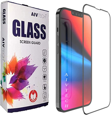 AIV TECH Tempered Glass Guard for Tempered Glass, Screen Guard For Apple Iphone 13 Pro Max With 9H hardness, Edge To Edge Full Screen Coverage| Oleophobic Coating|Ultra HD+| With Easy Installation Kit (Black)(Pack of 1)