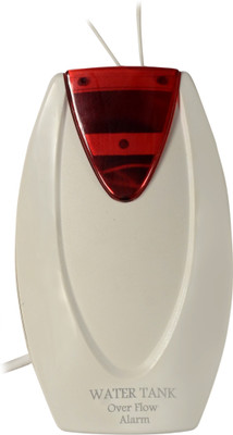 MOZZBY Water Tank Overflow Plastic Alarm Bell with Multiple Voice Sound (Standard, Wired White) Wired Sensor Security System