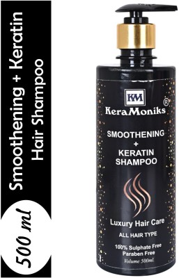 Keramoniks Sulphate Free Smoothing Plus Keratin Luxury Shampoo 500 ml(500 ml)