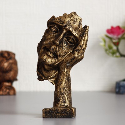 eCraftIndia Decorative Showpiece  -  16 cm(Polyresin, Gold)