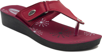 asian Women Flats(Red , 4)