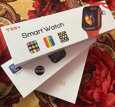 NKL Smart Watch 55+ Display Crown Working Smartwatch(Black Strap, FREE)