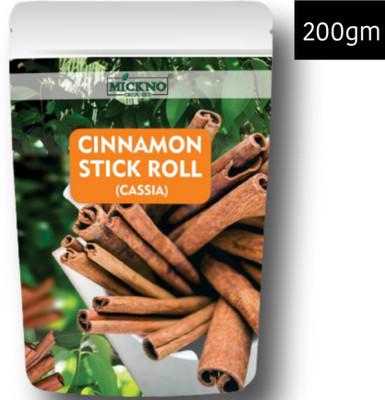 mickno organics Premium Whole Cinnamon Sticks / Cassia (Dalchini Sticks)(200 g)