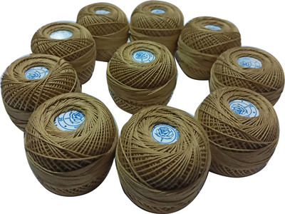 Abn Traders Multicolor Crochet Cotton (Pack of 10) Thread(90 m Pack of10)