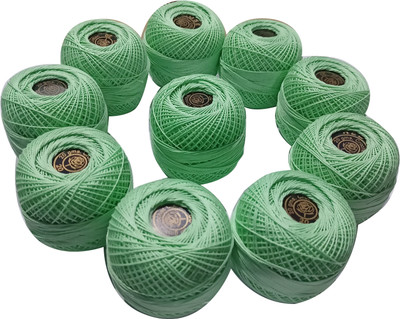 Abn Traders Light Green Thread(90 m Pack of10)