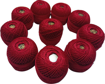 Abn Traders maroon Thread(90 m Pack of10)
