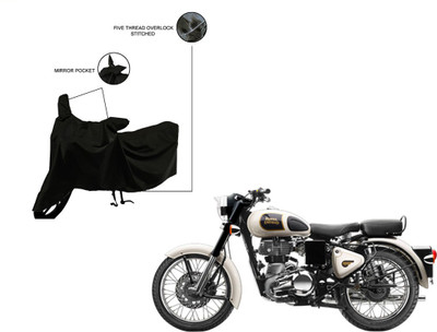 Pop Shade Two Wheeler Cover for Royal Enfield(Classic 350, Black)