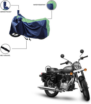 Trader's Stop Two Wheeler Cover for Royal Enfield(Bullet 350, Green)
