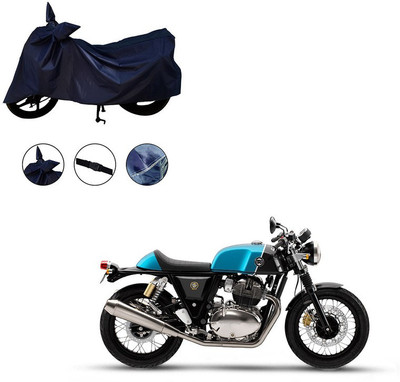Trader's Stop Two Wheeler Cover for Royal Enfield(Continental GT 650, Blue)