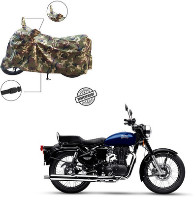 Home Ark Waterproof Two Wheeler Cover for Royal Enfield(Multicolor)