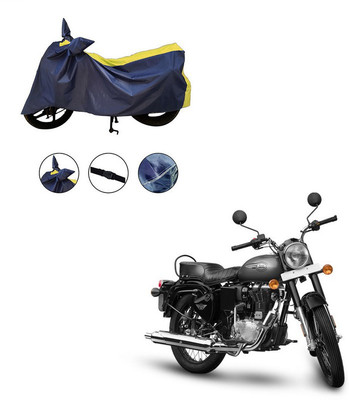 Trader's Stop Two Wheeler Cover for Royal Enfield(Bullet 350, Yellow)