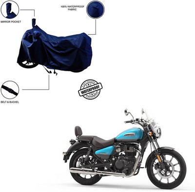 Pop Shade Waterproof Two Wheeler Cover for Royal Enfield(Blue)