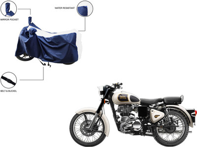 Pop Shade Two Wheeler Cover for Royal Enfield(Classic 350, White)
