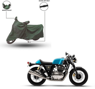 Trader's Stop Two Wheeler Cover for Royal Enfield(Continental GT 650, Green)