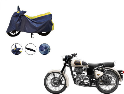 Pop Shade Two Wheeler Cover for Royal Enfield(Classic 350, Yellow)