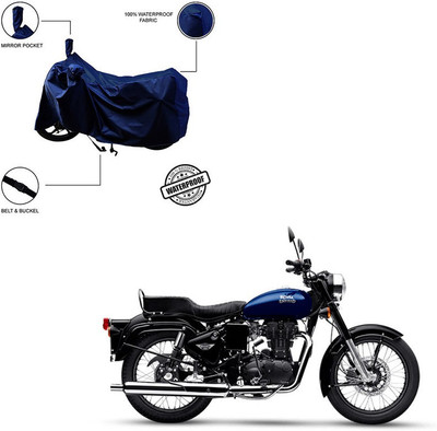 Pop Shade Waterproof Two Wheeler Cover for Royal Enfield(Blue)