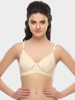 Clovia Women T-Shirt Non Padded Bra(Beige)