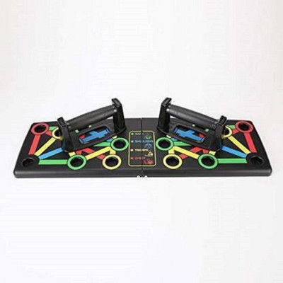 ALORNOR Multi-Position Foldable Muscle Training Push-up Board Gym Fitness System Push Up Push-up Bar(Multicolor)