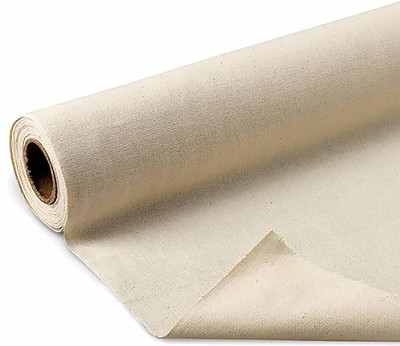 Eravat Duck Canvas Cotton Extra Fine Grain Canvas Roll (Set of 1)(Natural)