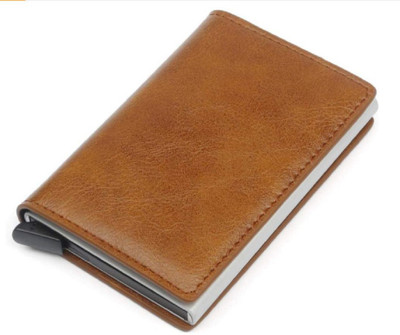 VOGARD 1 Card Holder(Set of 1, Tan)