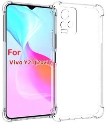 welldesign Bumper Case for Vivo Y21, Vivo Y21 2021(Transparent, Shock Proof, Silicon, Pack of: 1)