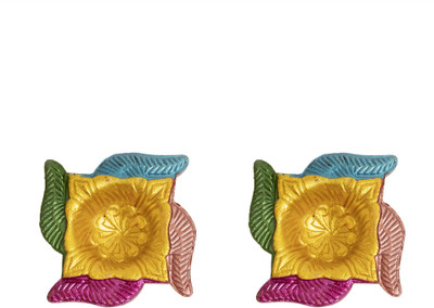 PR CREATION Terracotta (Pack of 12) Table Diya Set(Height: 2 inch)