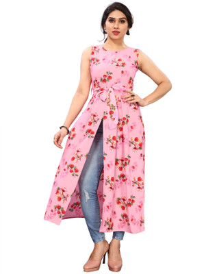 Westernress Women Maxi Pink Full Length Dress