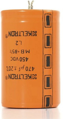 jivith KELTRON 470 uF/450 V Radial Electrolytic Capacitor pack of 2 units Electronic Components Electronic Hobby Kit