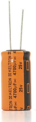 jivith KELTRON 4700 uF/25 V Radial Electrolytic Capacitor pack of 10 units Electronic Components Electronic Hobby Kit