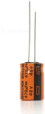 jivith KELTRON 470 uF/40 V Radial Electrolytic Capacitor pack of 10 units Electronic Components Electronic Hobby Kit