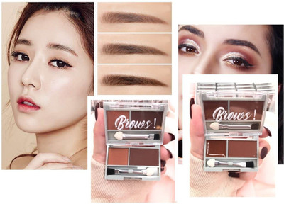 tanvi27 NEW DUAL MATTE FINISH BROWN EYE BROW POWDER OR CREAM FOR ALL TYPE SKIN TONE WITH BRUSH COMBO(BROWN)
