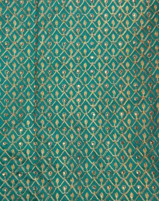 Shantuba Textile Silk Blend Embroidered, Embellished Blouse Material