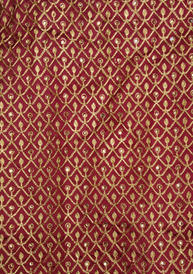 Dudheeba Textiles Silk Blend Embroidered Blouse Material