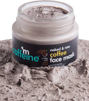 MCaffeine Naked & Raw Coffee Face Mask | Cocoa, Vitamin E | Tan Removal | Oily/Normal Skin | Paraben & Mineral Oil Free