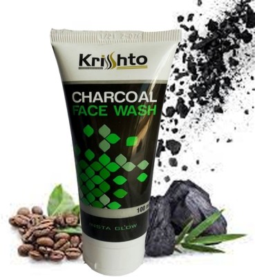 Krishto Charcoal  with Activated Charcoal For Insta Glow Pack Of 2 (Each 100 ML) Face Wash(200 ml)