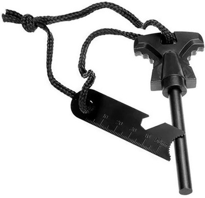 GAZE Outdoor Camping Survival Magnesium Flint Scraper Stone Fire Starter Lighter Kit Magnesium Fire Starter Striker Included