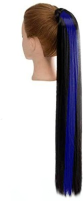 Rizi Blue high lighter thread wrap around ponytail Hair Extension